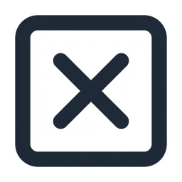 Multiply Box Line Icon