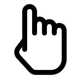 One Finger Select Hand Gesture Icon