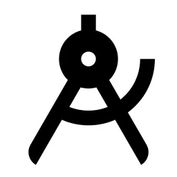 Compasses 2 Fill Icon