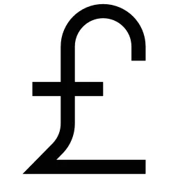 Sterling Sign Icon