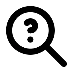 Zoom Question Line Icon
