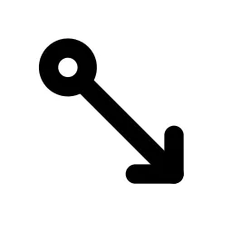 Arrow Down Right Circle Line Icon