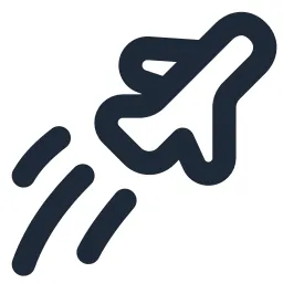 Airplane Flight 2 Line Icon