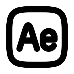 Brand Adobe After Effect Line Icon
