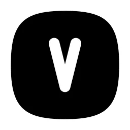 Square Rounded Letter V Icon