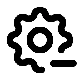 Settings Minus Line Icon