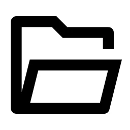 Folder Open Line Icon