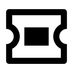 Ticket 2 Line Icon