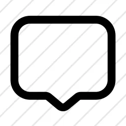 Bubble Wide Message Chat Icon