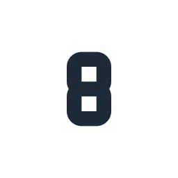 Numeric 8 Solid Icon