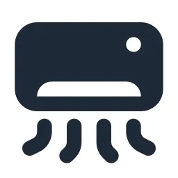 Air Condition On Solid Icon