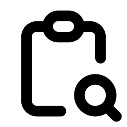 Clipboard Search Line Icon