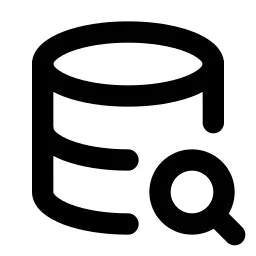 Database Search Line Icon