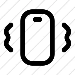 Phone Haptic Vibration Icon