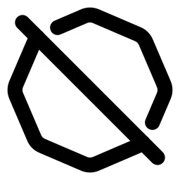 Octagon Off Line Icon