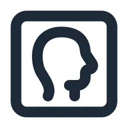 Head Box Line Icon