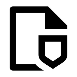 File Shield 2 Line Icon