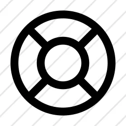 Rescue Ring Swim Buoy Help Support Icon
