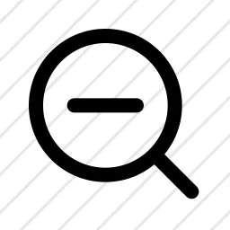 Zoom Out Search Minus Icon