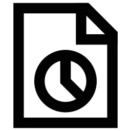 Pie Chart File Icon