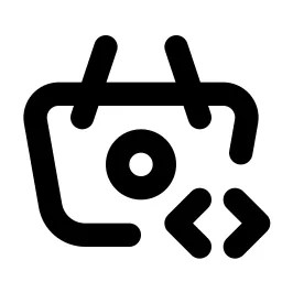 Basket Code Line Icon
