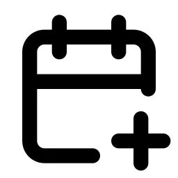 Calendar Plus Line Icon