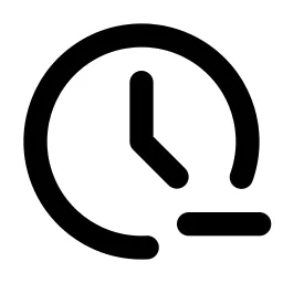 Clock Minus Line Icon