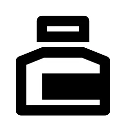 Ink Bottle Line Icon