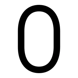Number 0 Icon