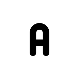 Letter A Small Line Icon