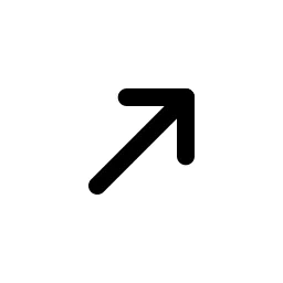Arrow Right Up Duo Icon