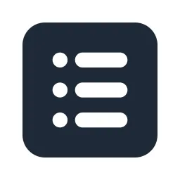 Layout Bulletlist Solid Icon