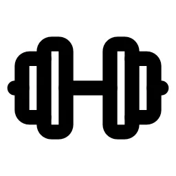 Barbell Line Icon