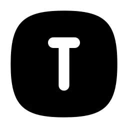 Square Rounded Letter T Icon