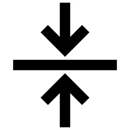 Arrows Meet Up Down Line Icon