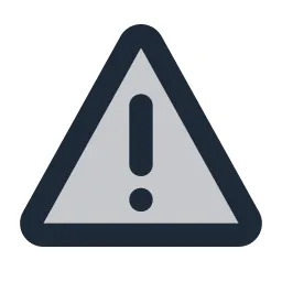 Alert Triangle Duotone Icon