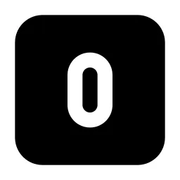 Square Number 0 Icon