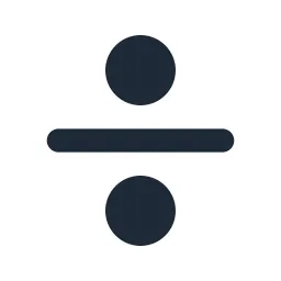 Divide Solid Icon