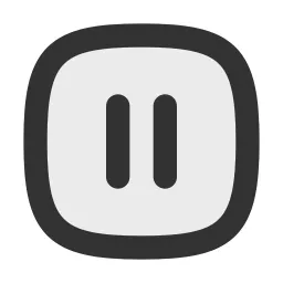 Pause Square Duotone Icon