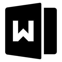 File Word 2 Fill Icon