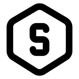 Hexagon Letter S Line Icon