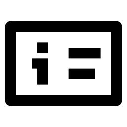 Info Card Line Icon