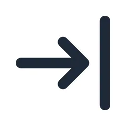 Arrow Collapse Right Line Icon
