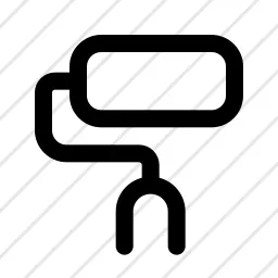 Color Roll Paint Roller Icon