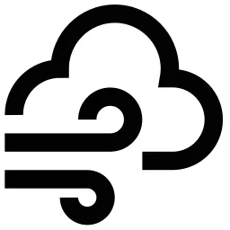 Strong Wind Cloud Icon