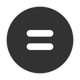 Equal Circle Fill Icon