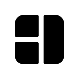 Layout 4 Fill Icon