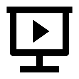 Slideshow 2 Line Icon