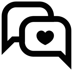 Heart Chats Icon