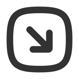Arrow Down Right Square Icon